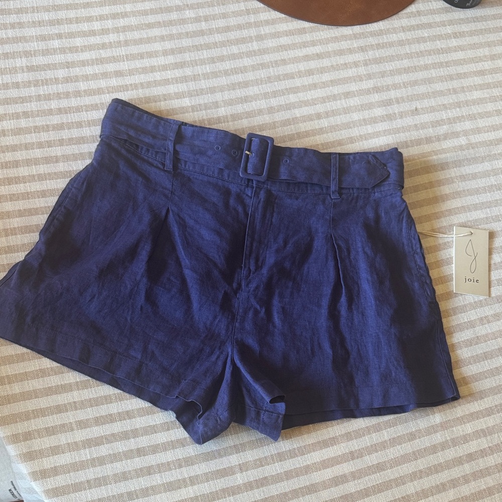 Joie Women's Blue Linen Shorts